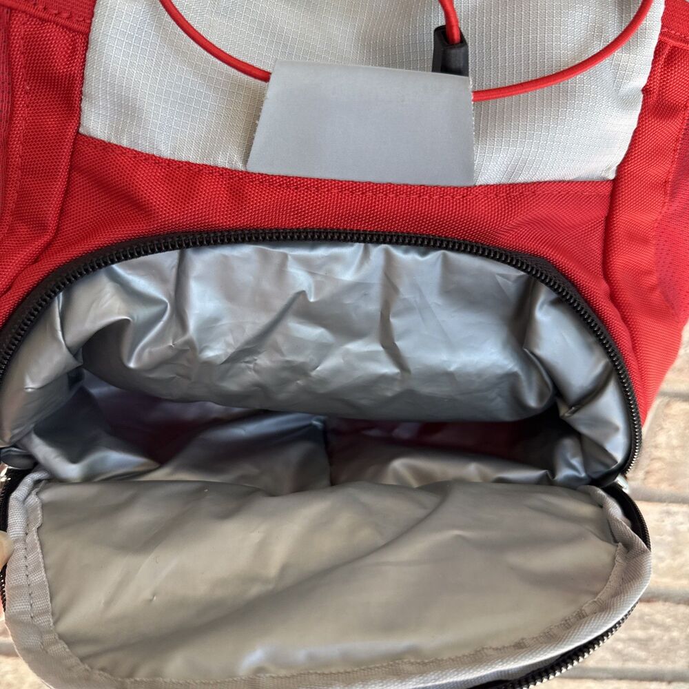 Ozark trail Thomas hollow backpack light gray/red  Great Condition! - Picture 4 of 10